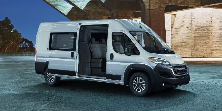 Front exterior view of the 2024 RAM ProMaster