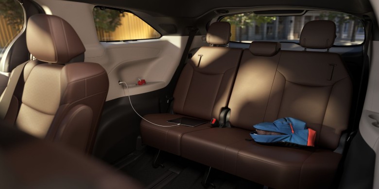 Interior seating view in the 2024 Toyota Sienna