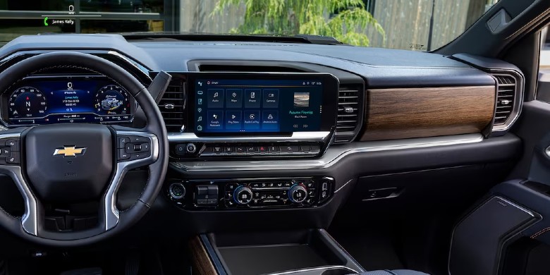 Interior seating view of the 2024 Chevrolet Silverado 3500HD