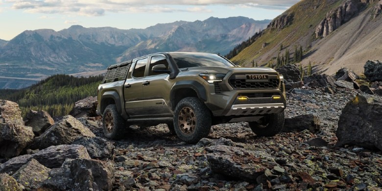 Front exterior view of the 2024 Toyota Tacoma