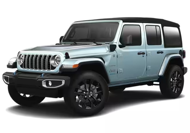 Front exterior view of the 2024 Jeep Wrangler 4xe Willys