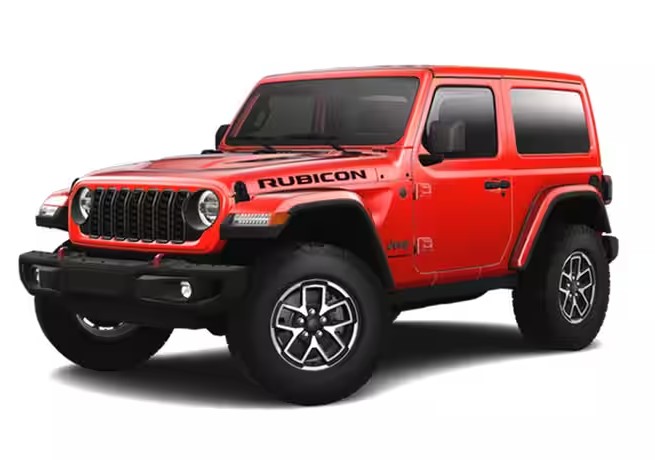Front exterior view of the 2024 Jeep Wrangler Sport S