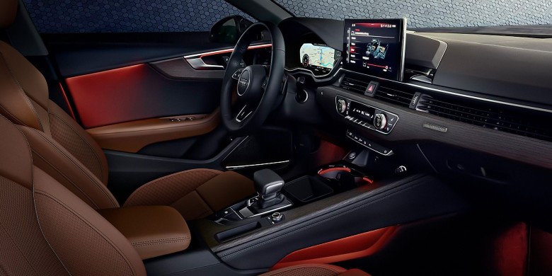 Interior tech view of the 2025 Audi A4
