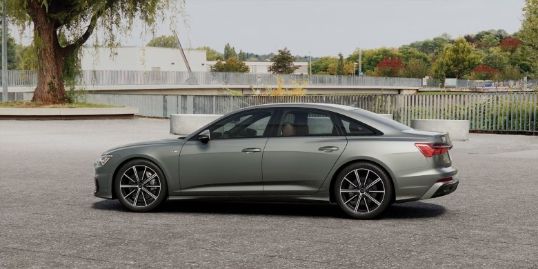 Rear exterior view of the 2025 Audi A6