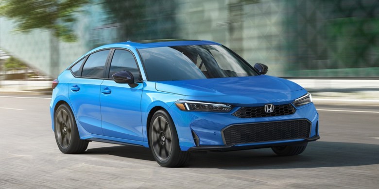 Front exterior view of the 2025 Honda Civic Hatchback
