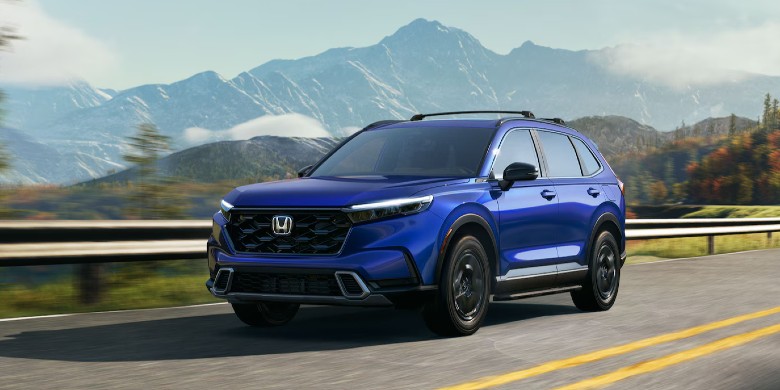 Front exterior view of the 2025 Honda CR-V Hybrid