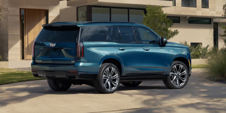 Rear exterior view of the 2025 Cadillac Escalade for Sale in Tempe, AZ