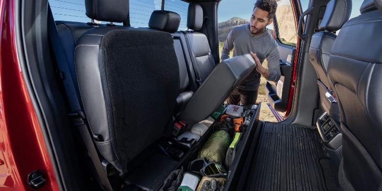 View of interior seating in the 2025 Ford F-150