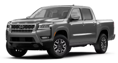 Front exterior view in of the 2025 Nissan Frontier Crew Cab SL