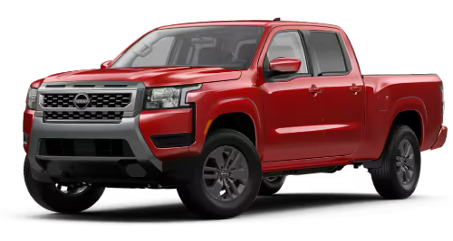 Front exterior view in of the 2025 Nissan Frontier King Crew Cab SV Long Bed