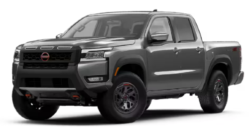 Front exterior view in of the 2025 Nissan Frontier Crew Cab PRO-4X