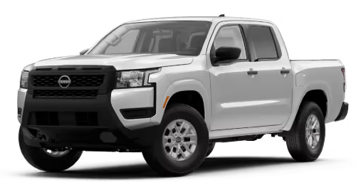 Front exterior view in of the 2025 Nissan Frontier Crew Cab S