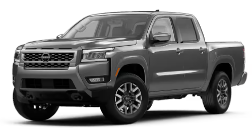 Front exterior view in of the 2025 Nissan Frontier Crew Cab SL