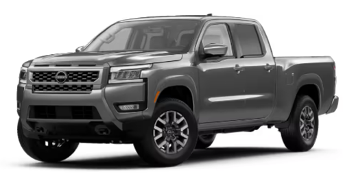 Front exterior view in of the 2025 Nissan Frontier Crew Cab SL Long Bed
