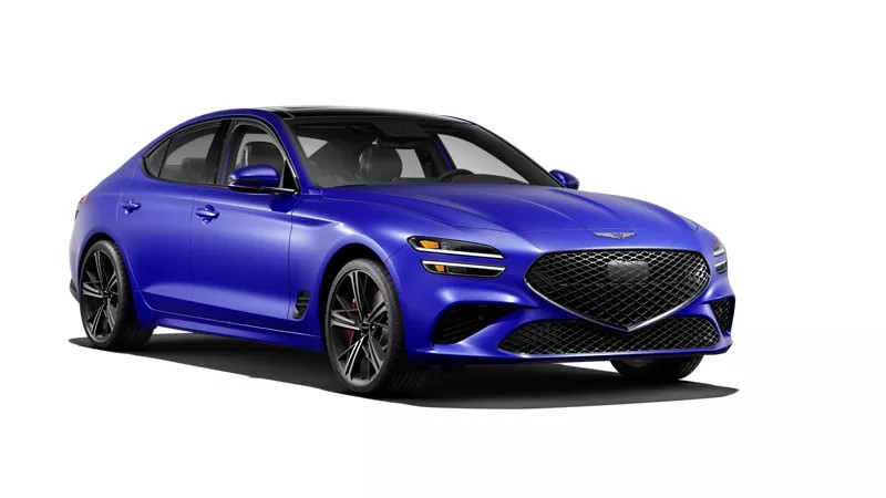 Front exterior view of the 2025 Genesis G70 2.5T Sport Prestige RWD for sale near Milwaukee, WI