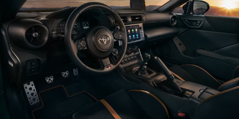 Interior tech view of the 2025 Toyota GR86