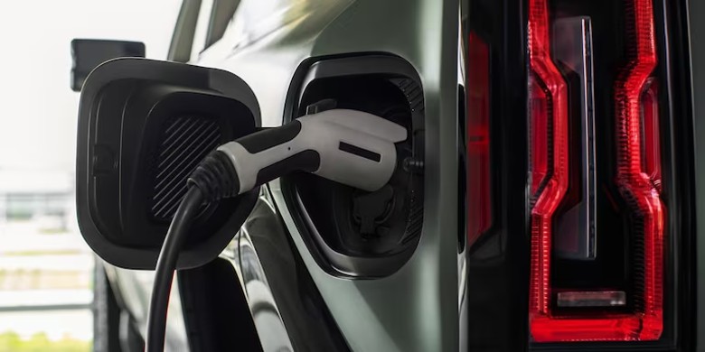 2025 GMC HUMMER EV SUV for sale in Phoenix, AZ is charging outside