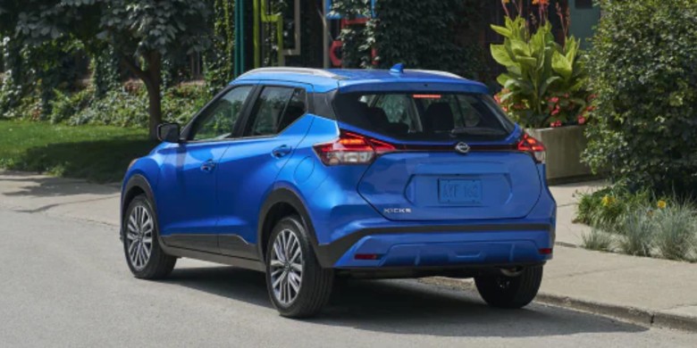 Rear exterior view of the 2025 Nissan Kicks Play for sale in Waukesha, WI