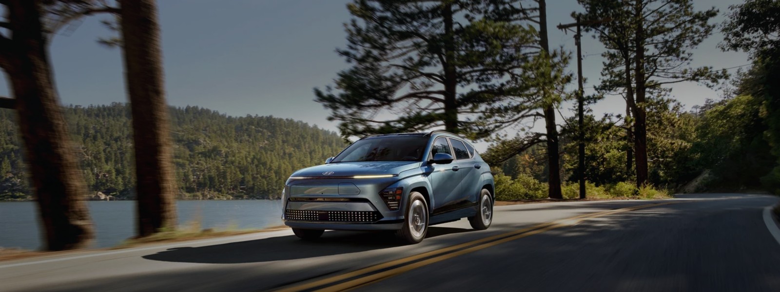 Front view of the 2025 Hyundai Kona Electric