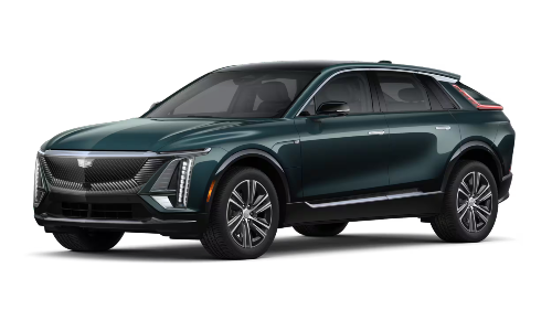 Exterior side view of the 2025 Cadillac LYRIQ Luxury 1 for sale in Racine, WI