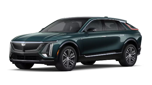 Exterior side view of the 2025 Cadillac LYRIQ Luxury 2 for sale in Racine, WI
