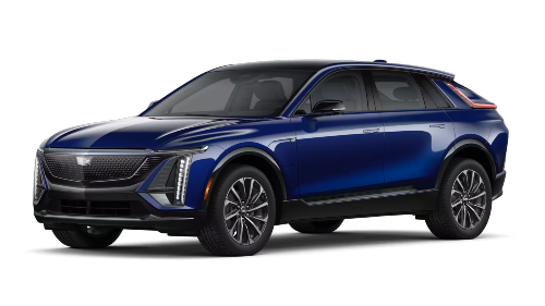 Exterior side view of the 2025 Cadillac LYRIQ Sport 2 for sale in Racine, WI