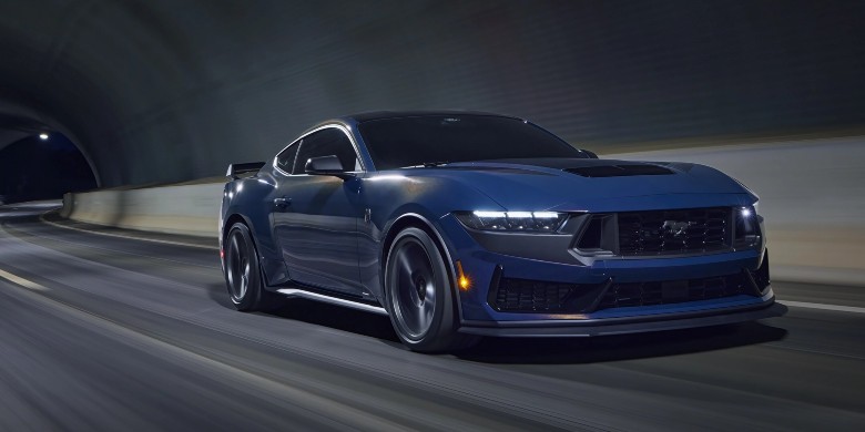 Front exterior view of the 2025 Ford Mustang
