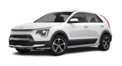 Front side view of the 2025 Kia Niro LX for sale in Racine, WI