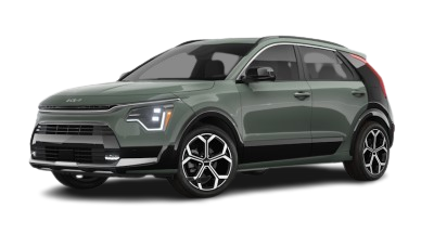 Front side view of the 2025 Kia Niro SX Touring for sale in Racine, WI