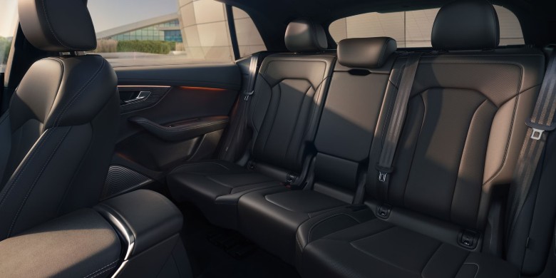 Interior seating view of the 2025 Audi q8