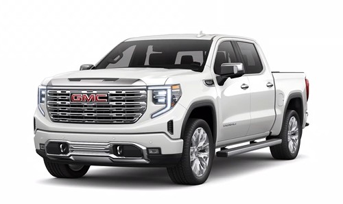 2025 GMC Sierra Denali in White Frost Tricoat color