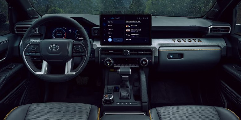 Interior front dash view in the 2026 Toyota 4Runner