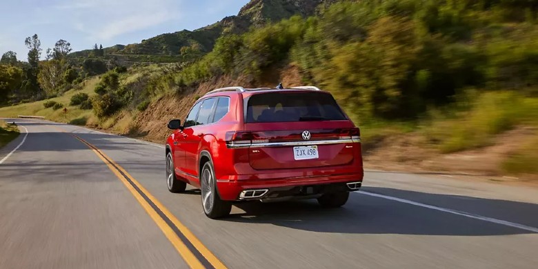 Rear exterior view of a 2025 Volkswagen Atlas