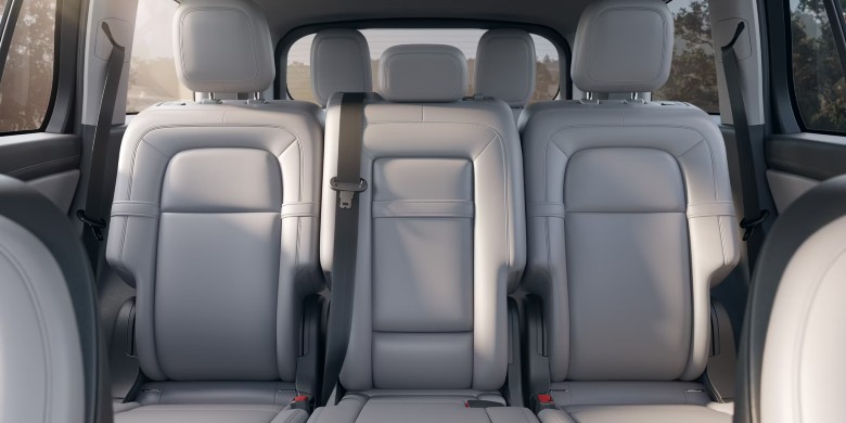 Interior seating view of the 2026 Lincoln Aviator