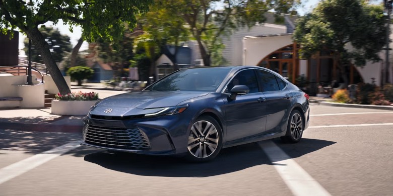 Front exterior view of the 2026 Toyota Camry