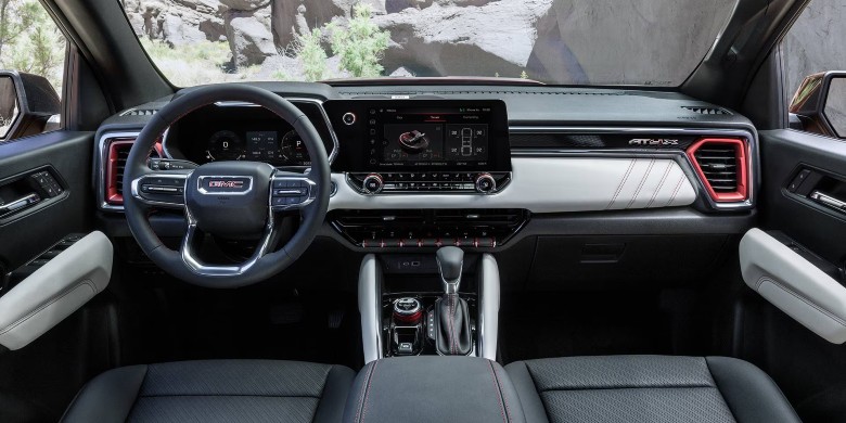 Interior tech view of the 2026 Cadillac canyon for sale in Waukesha, WI