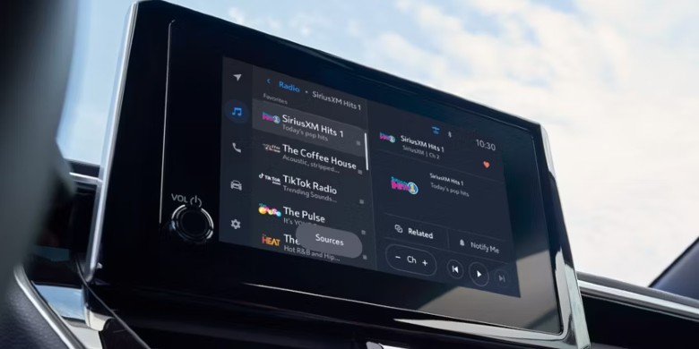 Interior front dash view in the 2026 Toyota Corolla