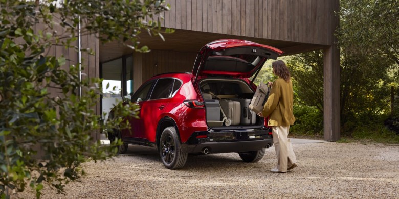 View of the cargo space in the 2026 Mazda CX-5 for sale in Racine, WI