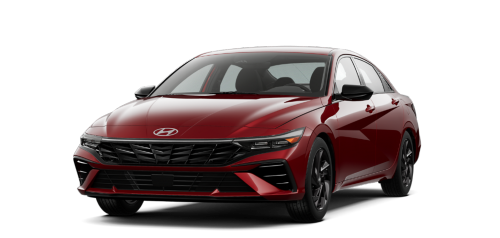 Front exterior view of a 2026 Hyundai Elantra SEL Sport