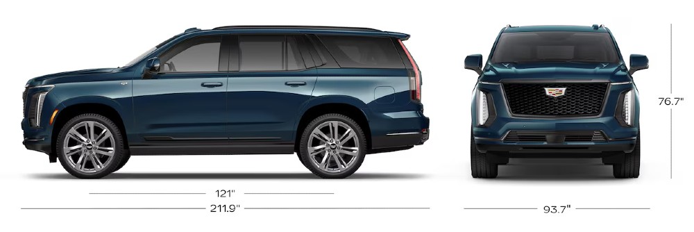 Side profile view of the 2026 Cadillac Escalade