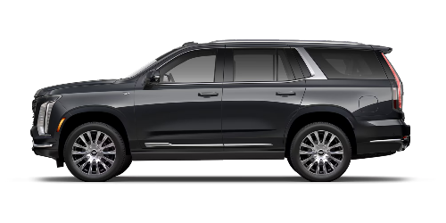 exterior side view of the 2026 Cadillac Escalade Platinum Luxury