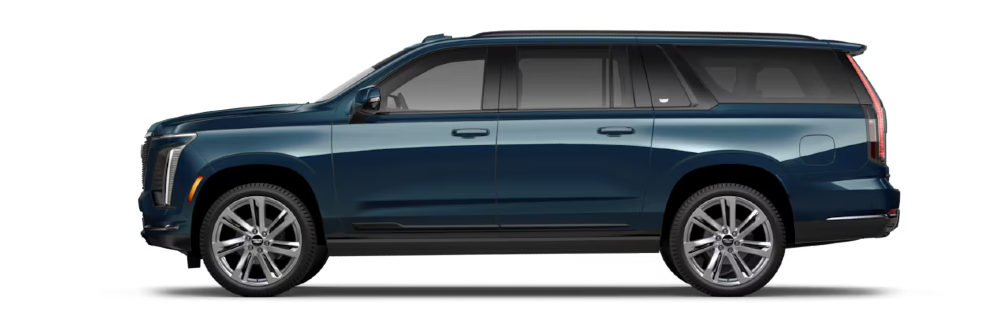 Side profile view of the 2026 Cadillac Escalade esv