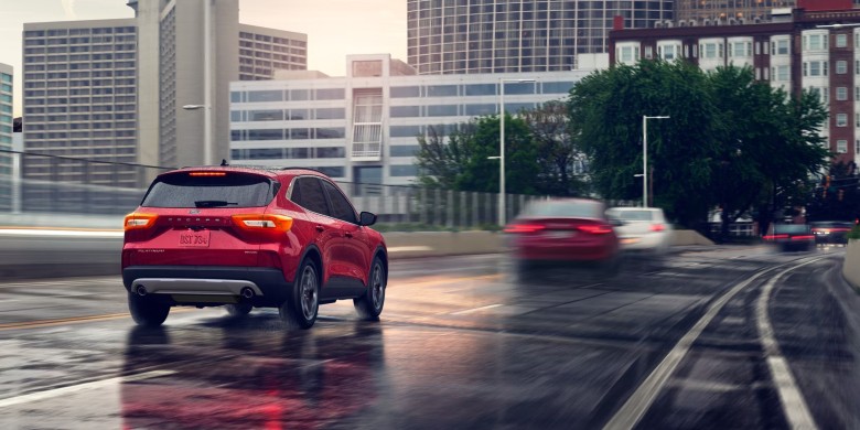 Interior front dash view in the 2026 Ford Escape