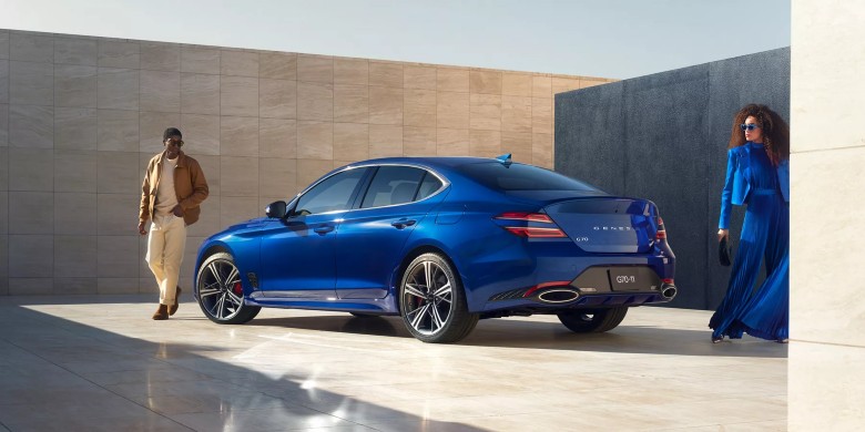 Rear Exterior view of the 2026 Genesis G70