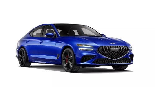 Front exterior view of a 2026 Genesis G70 3.3T Sport Prestige AWD model for sale near Milwaukee, WI