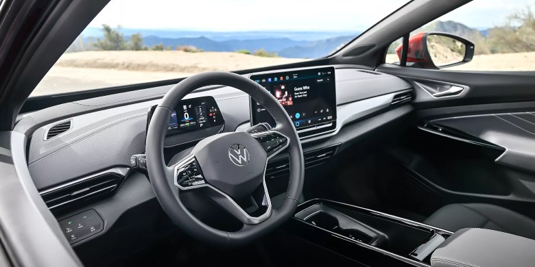 Interior front dash view in the 2026 Volkswagen ID.4 