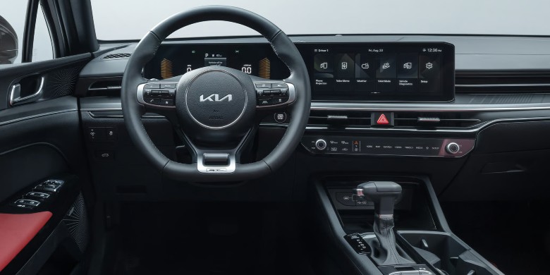 Front exterior view of the 2026 Kia K5 for sale in Racine, WI