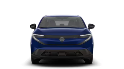 Front exterior view of a 2026 Nissan LEAF+