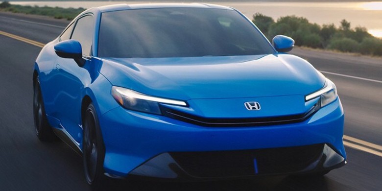 2026 Honda Prelude Boost Blue Pearl coastal sunset