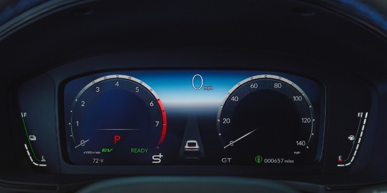 2026 Honda Prelude digital instrument cluster